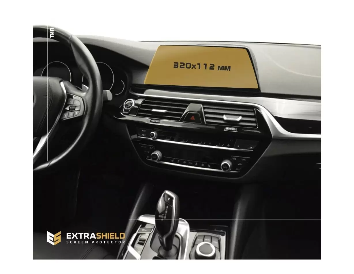 BMW 5 Series (G30) 2016 - Present Multimedia 10,25" ExtraShield Screeen Protector