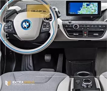 BMW 6 Series (G32) 2016 - Present Multimedia 10,25" DisplayschutzGlass Kratzfest Anti-Fingerprint Transparent - 1