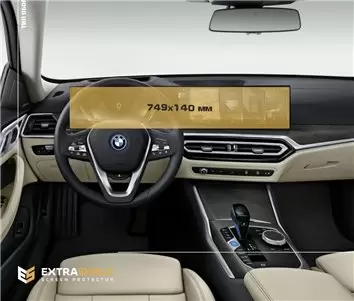 BMW 6 Series (G32) 2016 - Present Multimedia 12,3" Protection d'écran Résiste aux rayures HD transparent - 1