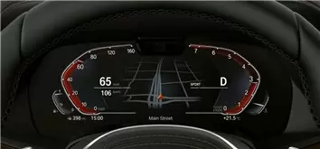BMW 6 Series (G32) 2017 - 2020 Digital Speedometer (Central) 12,3" Protection d'écran Résiste aux rayures HD transparent - 1