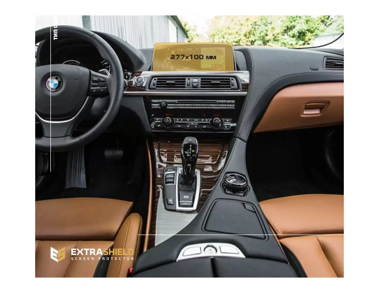 BMW 6 Series (G32) 2017 - 2020 Digital Speedometer (left button) 12,3" HD transparant navigatiebeschermglas