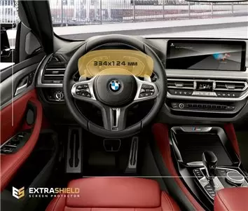 BMW X3 (F25) 2014 - 2017 Multimedia NBT 8,8" DisplayschutzGlass Kratzfest Anti-Fingerprint Transparent - 1