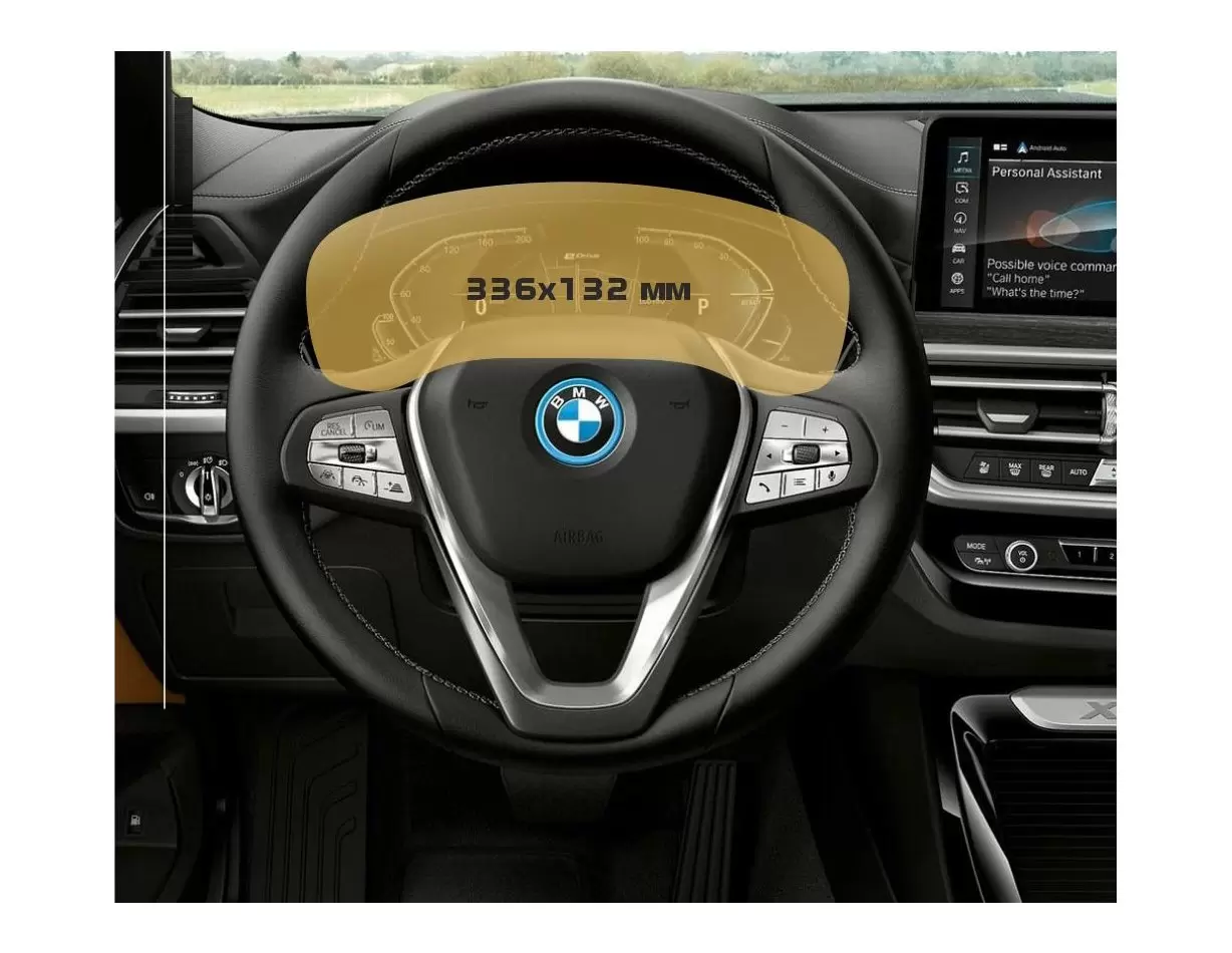 BMW X3 (G01) 2017 - 2021 Multimedia 9" HD transparant navigatiebeschermglas