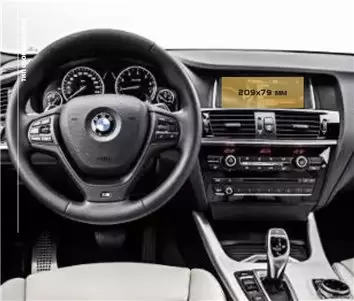 BMW X3 (G01) 2017 - Present Digital Speedometer 12,3" DisplayschutzGlass Kratzfest Anti-Fingerprint Transparent - 1
