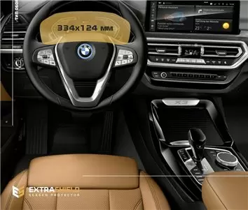 BMW X4 (F26) 2014 - 2018 Multimedia NBT 8,8" DisplayschutzGlass Kratzfest Anti-Fingerprint Transparent - 1