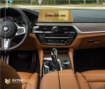 BMW X4 (G02) 2018 - 2021 Digital Speedometer (Central) 12,3" DisplayschutzGlass Kratzfest Anti-Fingerprint Transparent - 1