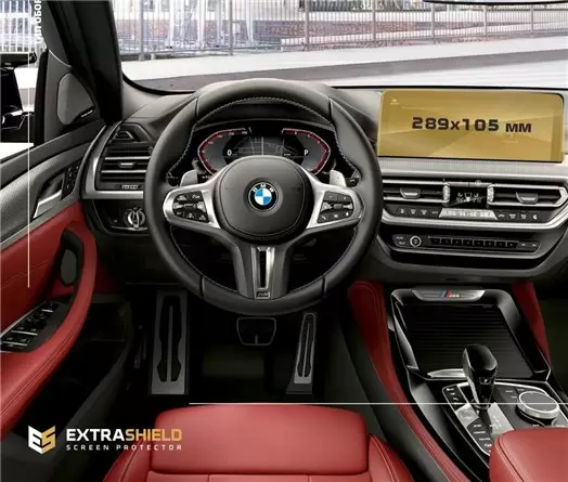 BMW X4 (G02) 2018 - 2021 Digital Speedometer (Sans sensor) 12,3" Protection d'écran Résiste aux rayures HD transparent - 1 - hab