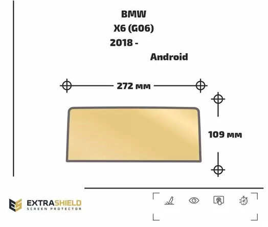 BMW X5 (G05) 2018 - Present Digital Speedometer (without sensor) 12,3" Vetro Protettivo HD trasparente di navigazione Protezione