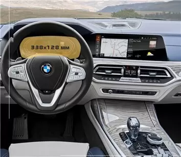 BMW X5 (G05) 2018 - Present Multimedia 12,3" Protection d'écran Résiste aux rayures HD transparent - 1 - habillage decor de tabl
