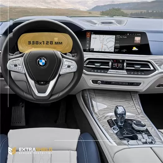 BMW X7 (G07) 2018 - Present Digital Speedometer (without sensor) 12,3" ExtraShield Screeen Protector