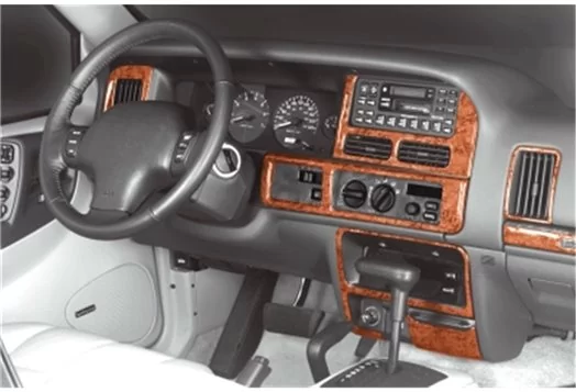 Chrysler Grand Cherokee 01.1996 3D Inleg dashboard Interieurset aansluitend en pasgemaakt op he 10 -Teile