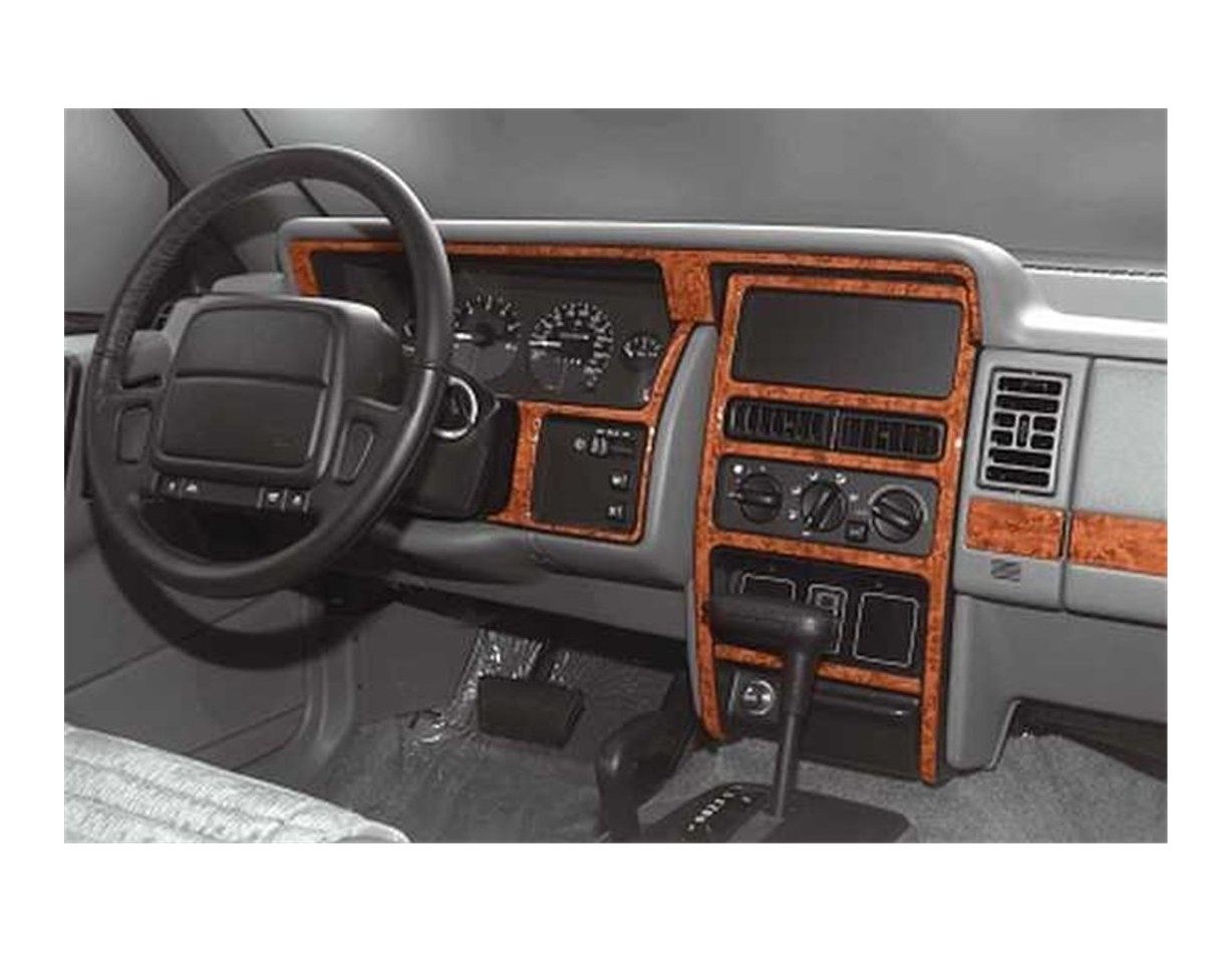 Chrysler Grand Cherokee 92-96 Mittelkonsole Armaturendekor Cockpit Dekor 9-Teilige - 1- Cockpit Dekor Innenraum