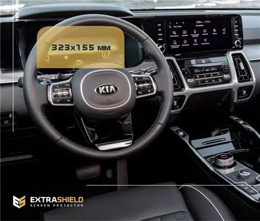 KIA Seltos 2019 - ?.? Multimedia 10,25" Protection d'écran Résiste aux rayures HD transparent - 1 - habillage decor de tableau d