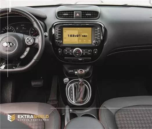 KIA Sorento 2020 - Present Multimedia 10,25" HD transparant navigatiebeschermglas