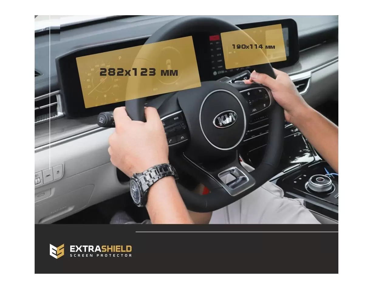 KIA Soul 2018 - Present Multimedia 10,25" Protection d'écran Résiste aux rayures HD transparent - 1 - habillage decor de tableau