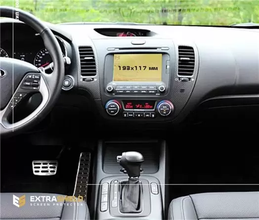 KIA Xceed 2019 - Present Digital Speedometer 12,3" HD transparant navigatiebeschermglas