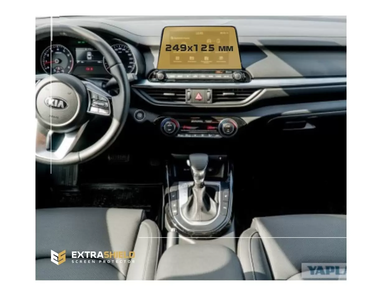 KIA Xceed 2019 - Present Multimedia 10,25" Protection d'écran Résiste aux rayures HD transparent - 1 - habillage decor de tablea