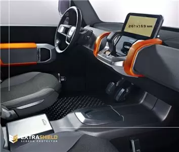 Lamborghini Urus 2017 - Present Passenger monitors (2pcs,) 12,5" Vetro Protettivo HD trasparente di navigazione Protezione