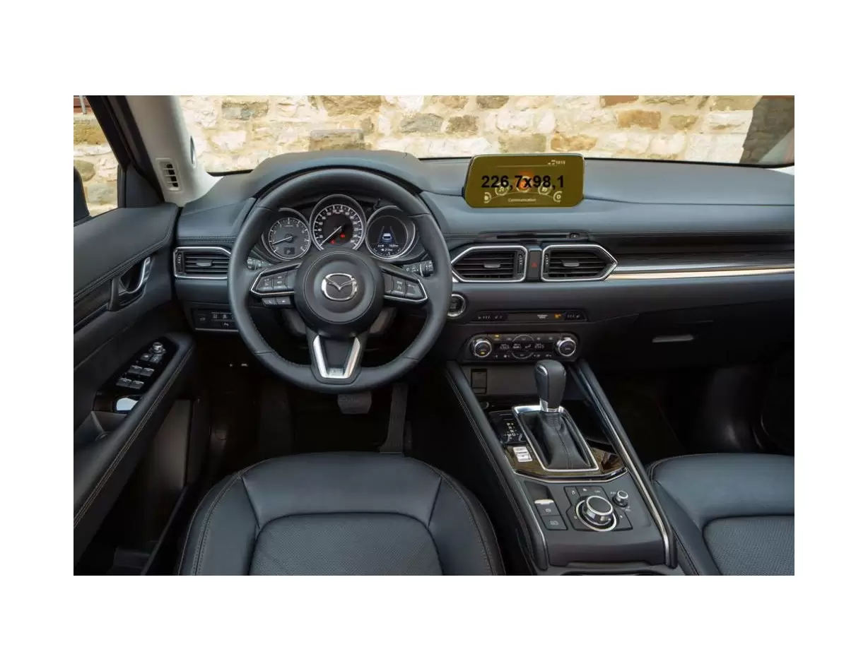 Mazda CX-5 2016 - Present Multimedia 8" Protection d'écran Résiste aux rayures HD transparent - 1 - habillage decor de tableau d