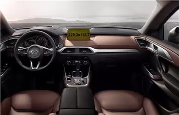 Mazda CX-9 2015 - 2020 Multimedia 8" HD transparant navigatiebeschermglas