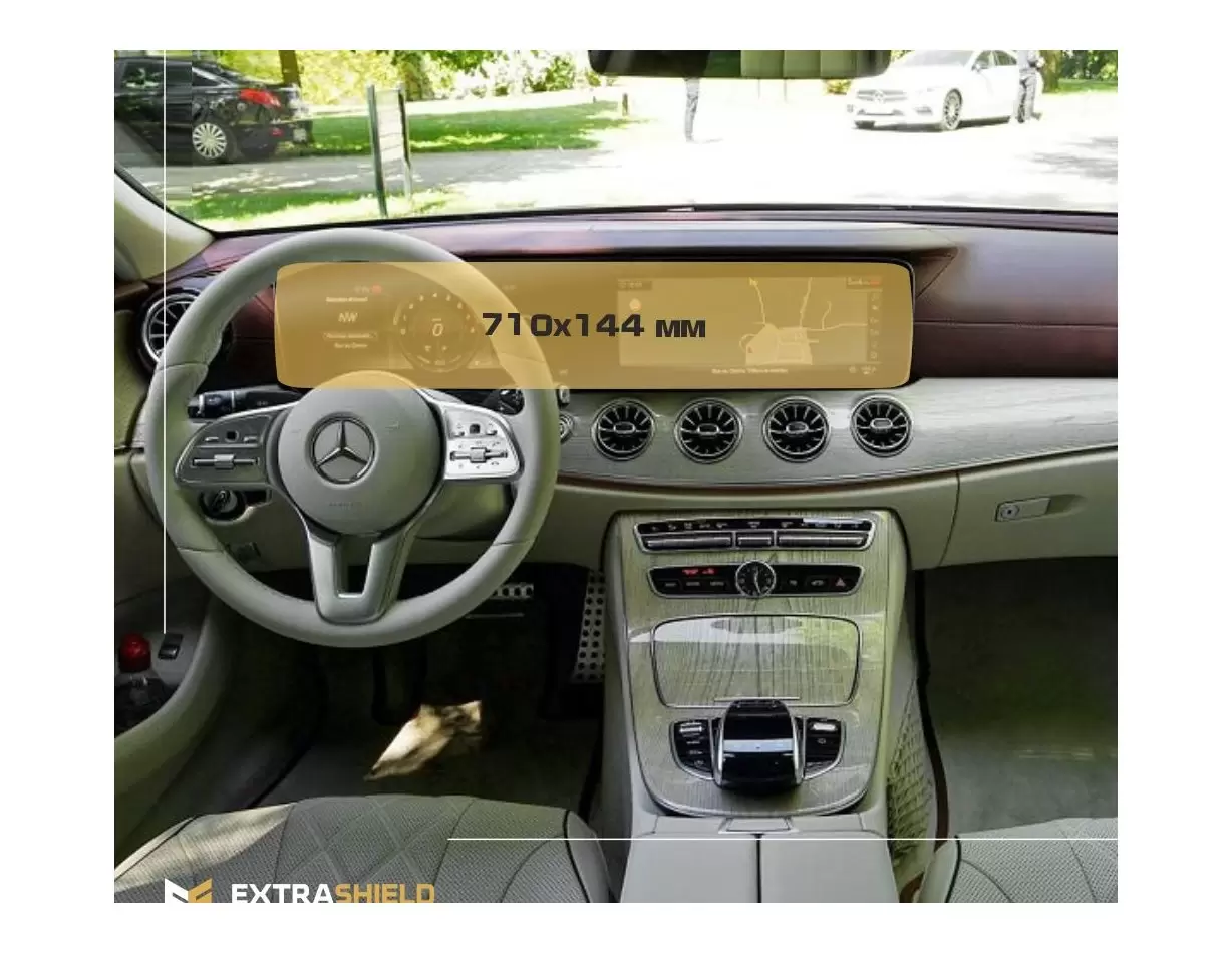 Mercedes-Benz CLS (C257) 2017 - Present Digital Speedometer + Multimedia 12,3" ExtraShield Screeen Protector