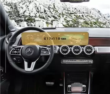 Mercedes-Benz GLB (X247) 2019 - Present Digital Speedometer + Multimedia 10,25" ExtraShield Screeen Protector
