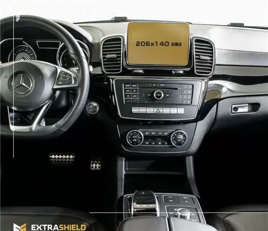 Mercedes-Benz GLE (W166) 2015 - 2019 Multimedia 5,8" Vetro Protettivo HD trasparente di navigazione Protezione