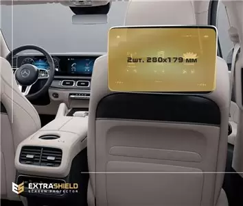 Mercedes-Benz GLE (W167/C167) 2018 - Present Passenger monitors (2pcs,) 10,2" ExtraShield Screeen Protector