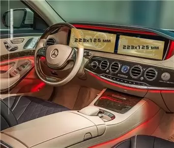Mercedes-Benz GLS (W167) 2019 - Present Passenger monitors (2pcs,) 10,2" Vetro Protettivo HD trasparente di navigazione Protezio