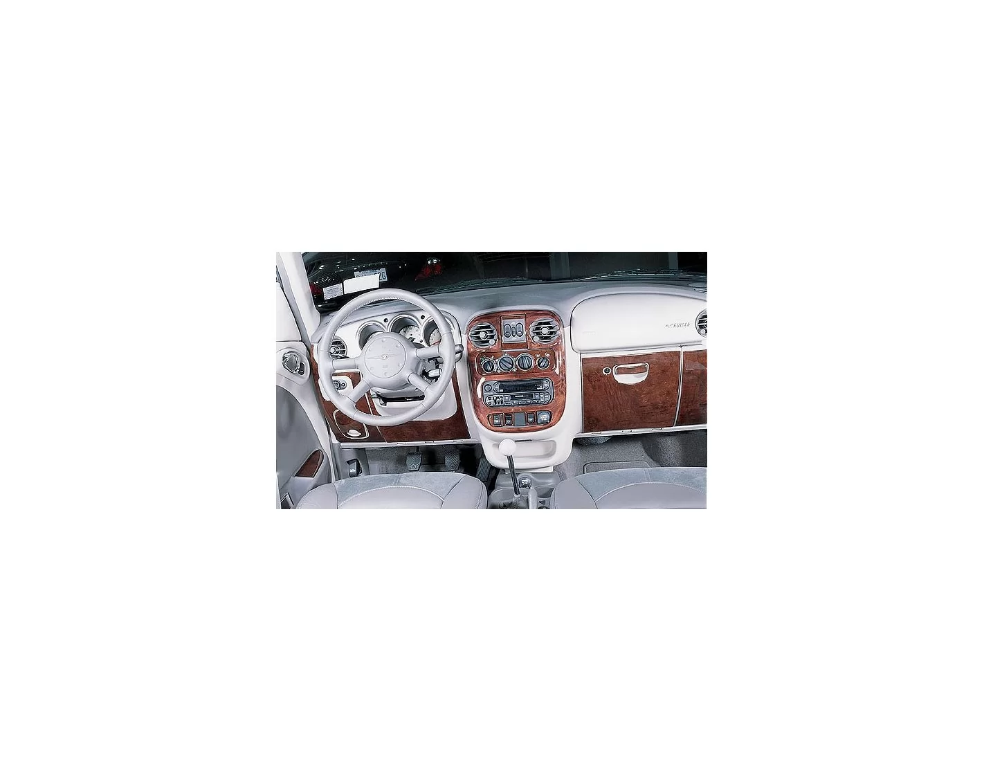 Chrysler PT Cruiser 2001-2005 Full Set, With Power Mirrors, Automatic Gearbox, 24 Parts set Interior BD Dash Trim Kit