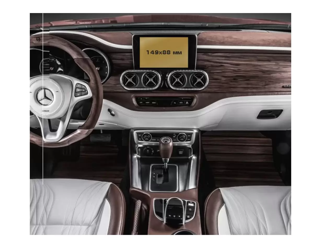 Mercedes-Benz X-class (X470) 2017 - 2020 Multimedia 5,4" ExtraShield Screeen Protector