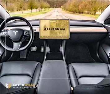 Tesla Model S 2021 - Present Rear climate control ExtraShield Screeen Protector