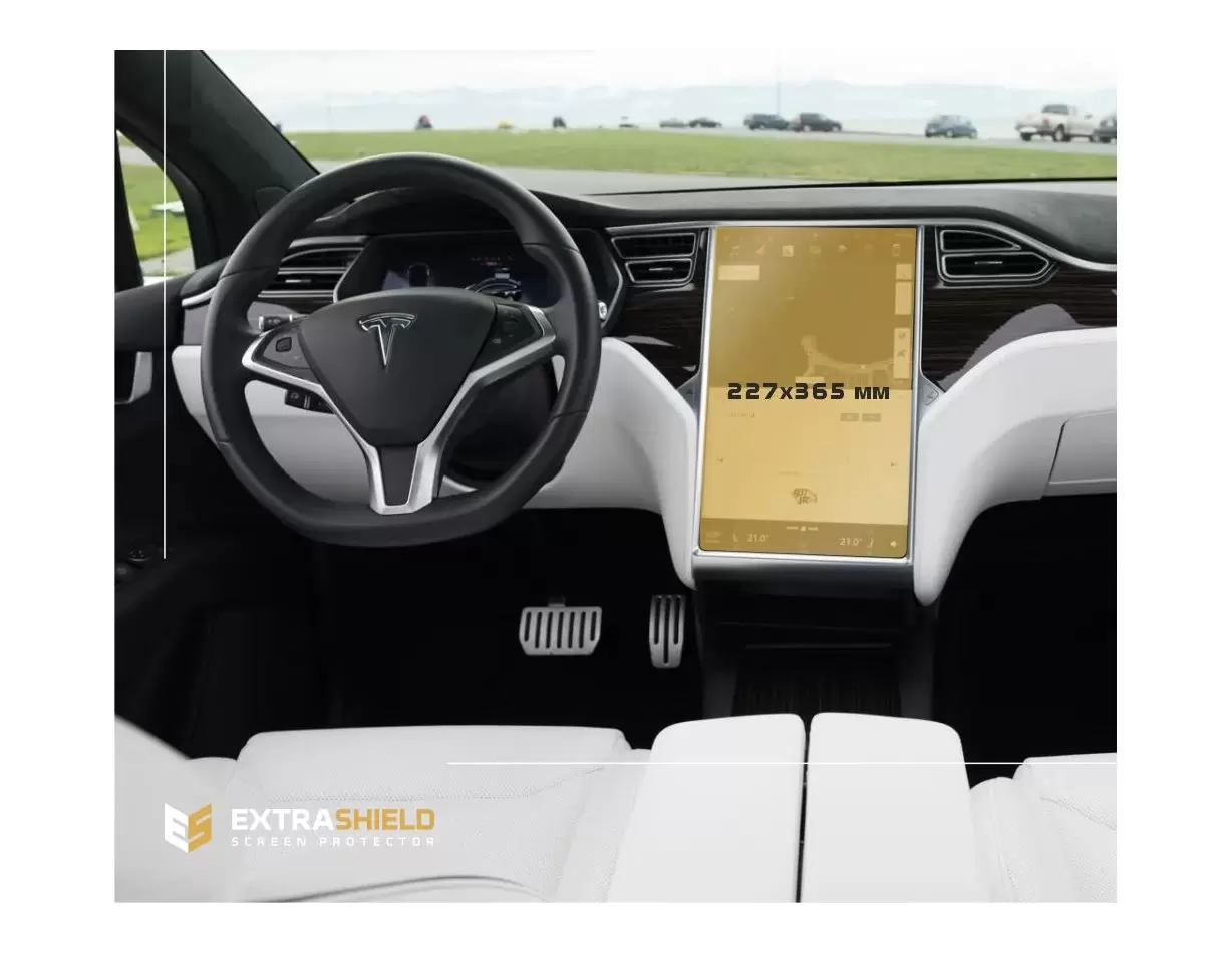 Tesla Model X 2015 - Present Multimedia 17" ExtraShield Screeen Protector