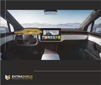 Tesla Model X 2021 - Present Digital Speedometer ExtraShield Screeen Protector
