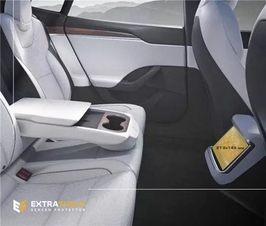 Tesla Model X 2021 - Present Rear climate control HD transparant navigatiebeschermglas
