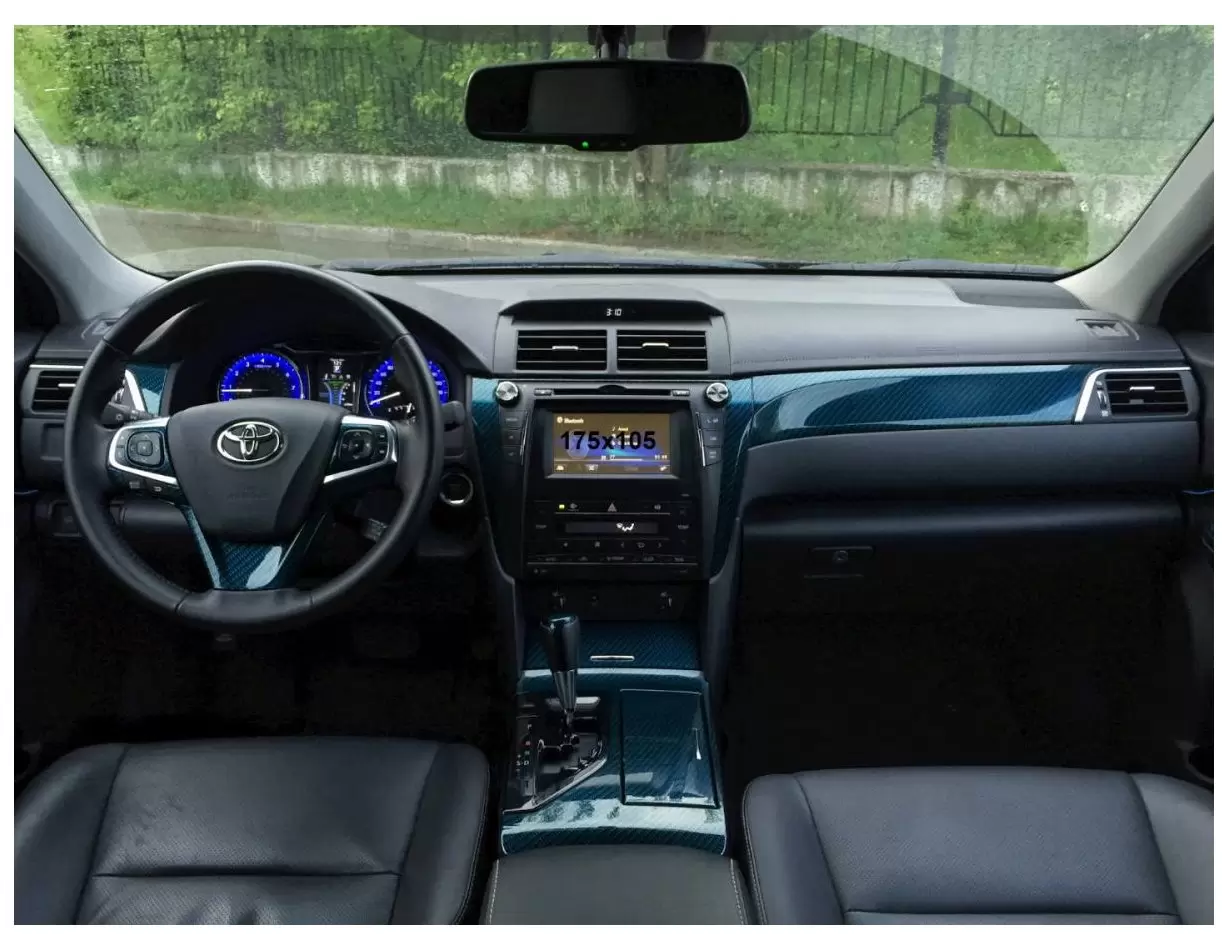 Toyota Camry VI (XV50/XV55) 2012 - Present Multimedia 7" Vetro Protettivo HD trasparente di navigazione Protezione