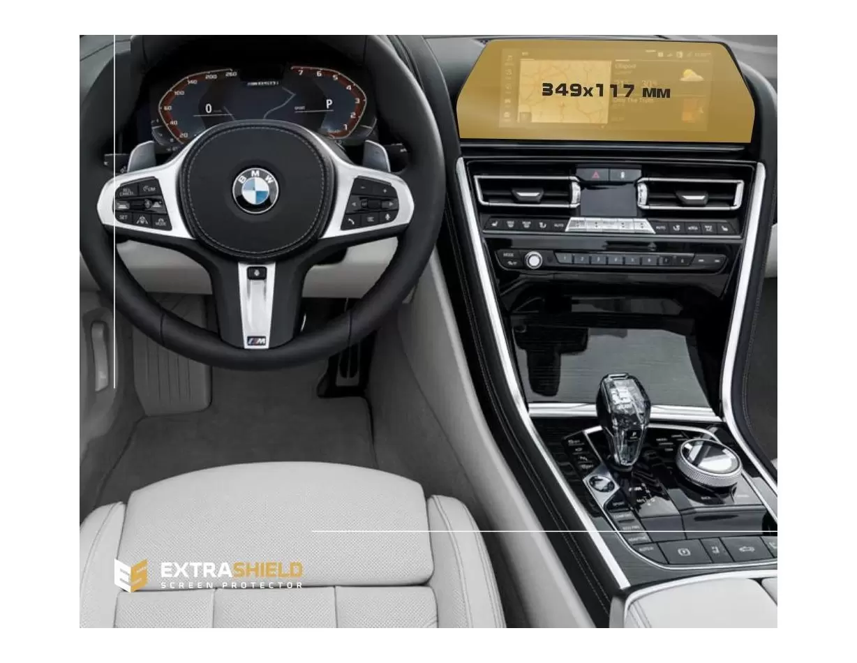 BMW 8 Series (G14-16) 2018 - Present Multimedia 12,3" ExtraShield Screeen Protector