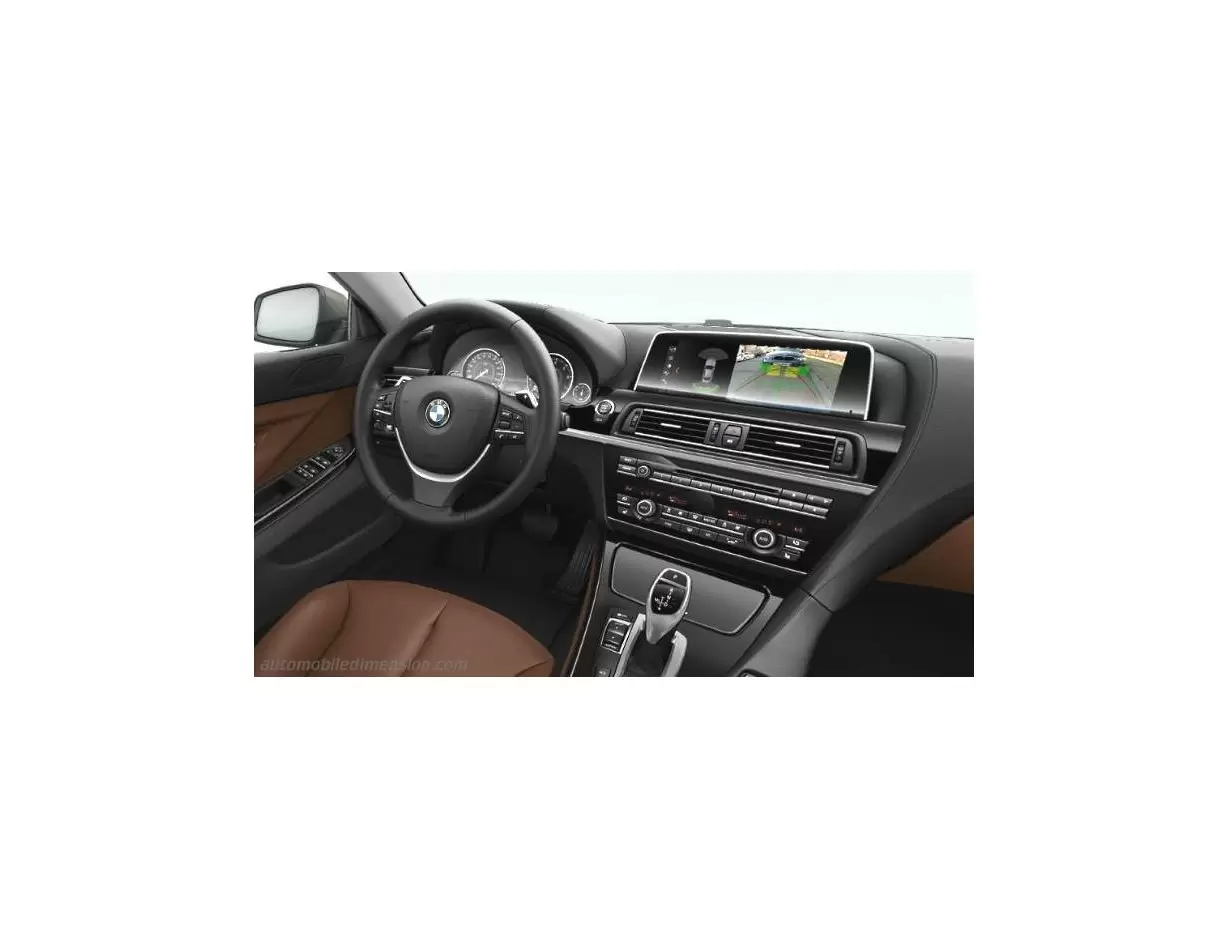 BMW 5 Series (G30) 2016 - Present Multimedia 12,3" DisplayschutzGlass Kratzfest Anti-Fingerprint Transparent - 1- Cockpit Dekor 