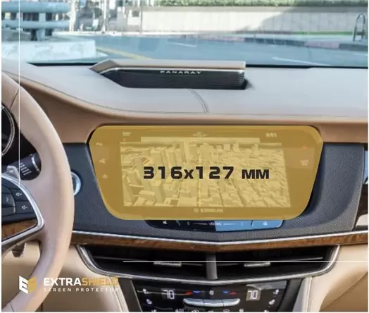 Cadillac XT4 2018 - Present Multimedia 8" HD transparant navigatiebeschermglas