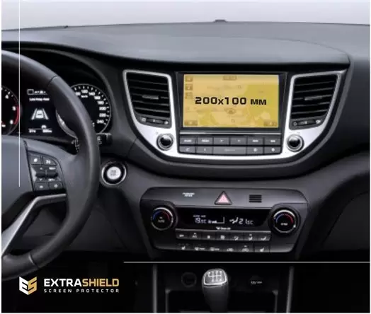 Hyundai Tucson 2015 - 2019 Multimedia 8" ExtraShield Screeen Protector