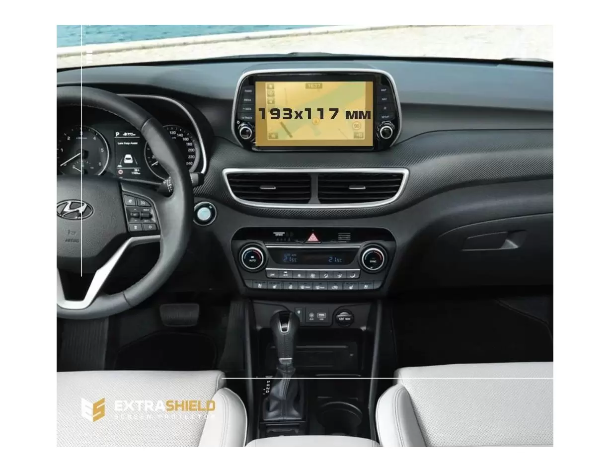 Hyundai Tucson 2015 - 2020 Multimedia 8" ExtraShield Screeen Protector