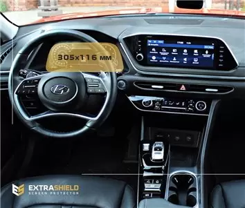 Hyundai Sonata 2019 - Present Digital Speedometer 12,3" ExtraShield Screeen Protector