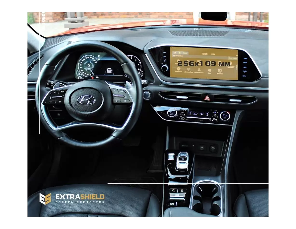 Hyundai Santa Fe 2021 - Present Multimedia 10,25" HD transparant navigatiebeschermglas Hyundai Santa Fe 2021 - Present Multimedia 10,25" HD transparant navigatiebeschermglas