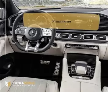 Mercedes-Benz GLS (W167) 2019 - Present Digital Speedometer + Multimedia 12,3" ExtraShield Screeen Protector