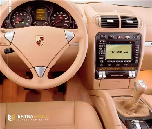 Porsche Cayenne 2010 - 2014 Multimedia 7" Vetro Protettivo HD trasparente di navigazione Protezione