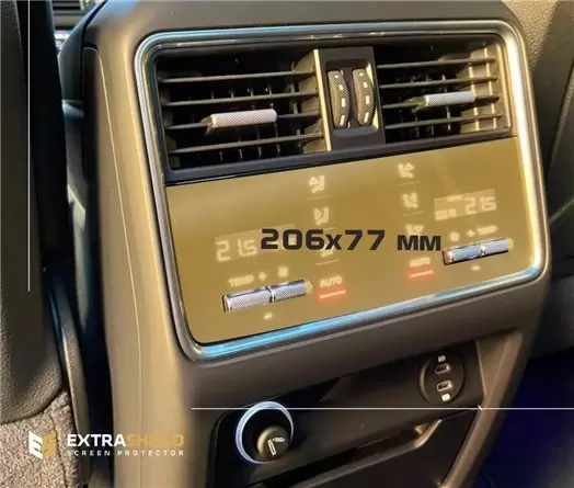 Porsche Cayenne 2017 - Present Rear Climate-Control 10,5" HD transparant navigatiebeschermglas