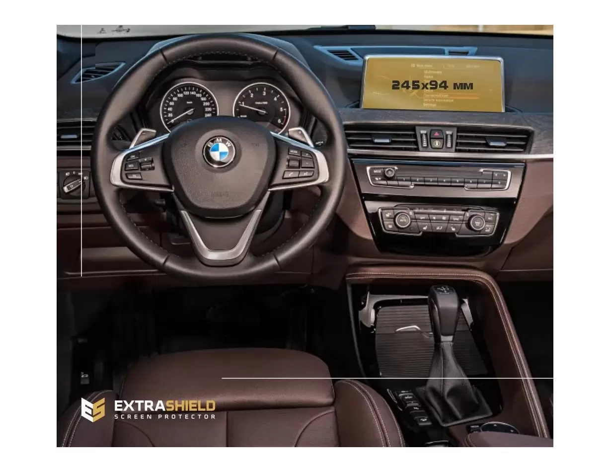 BMW X1 (F48) 2015 - 2019 Multimedia 8,8" ExtraShield Screeen Protector BMW X1 (F48) 2015 - 2019 Multimedia 8,8" ExtraShield Screeen Protector
