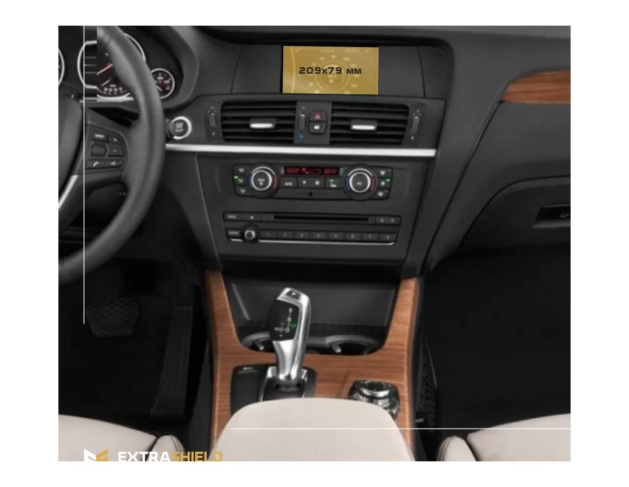 BMW X2 (F39) 2017 - Present Multimedia 6,5" Protection d'écran Résiste aux rayures HD transparent - 1 - habillage decor de table