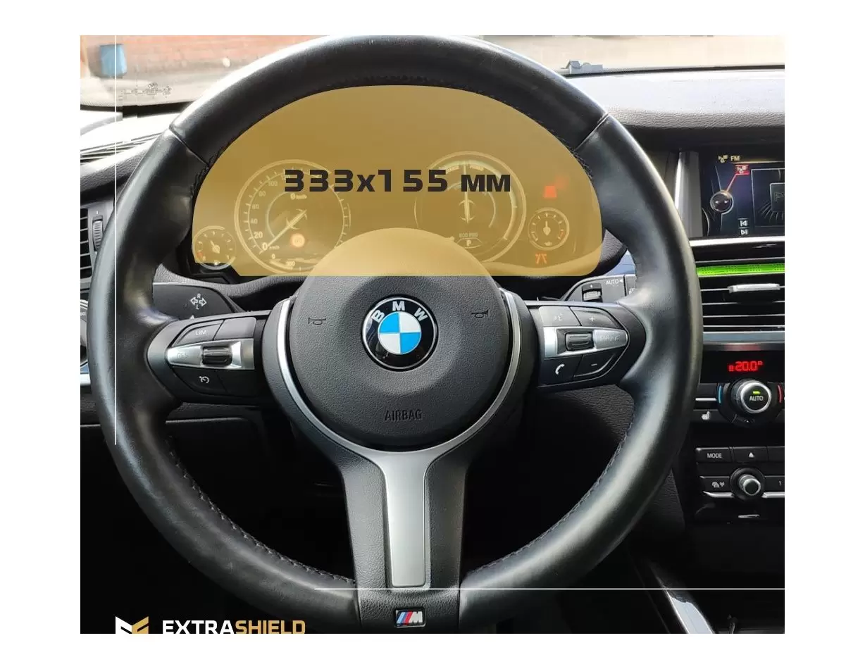 BMW X1 (F48) 2015 - 2019 Multimedia NBT EVO 10,2" HD transparant navigatiebeschermglas