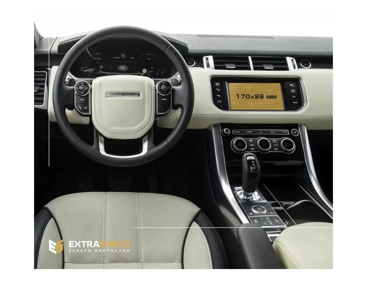 Land Rover RR Sport (L494) 2012 - 2017 Multimedia Protection d'écran Résiste aux rayures HD transparent - 1 - habillage decor de